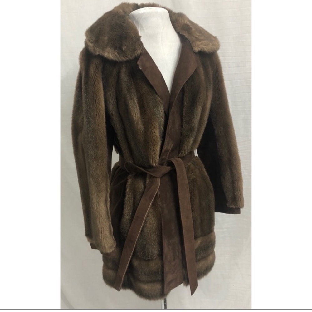 London Leathers by Lilli Ann Faux Fur jacket